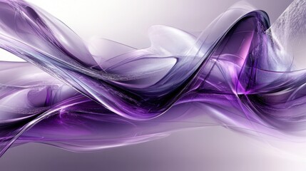 Technological innovation with angular lines and digital textures, featuring metallic silvers and deep purples, in a futuristic abstract style, with a high-tech and sleek appearance