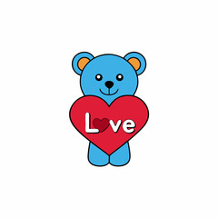 sticker design of love