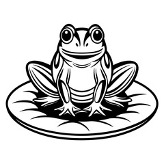 frog sitting on a leaf