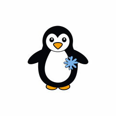 Obraz premium penguin on a white background