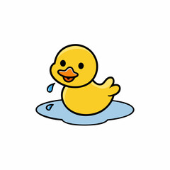 yellow rubber duck isolated