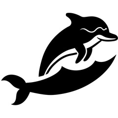 Obraz premium dolphin isolated on white background