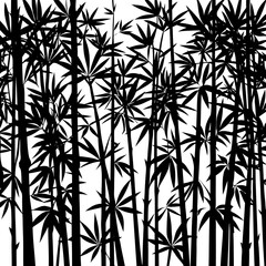 seamless pattern with black and white flowers © parboti
