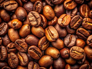 Fototapeta premium Aromatic Coffee Beans Textured Backdrop for Warm Inviting Designs - Rich Color Palette, Natural Elements, Cozy Atmosphere, Coffee Lover Inspiration, Rustic Aesthetic