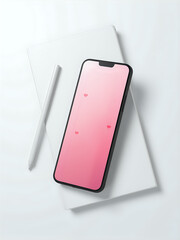 Valentine's Day Smartphone and Desktop Mockup - Customizable Designs for Romantic Branding