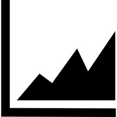 Graph single vector line icon