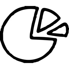 Graph single vector line icon