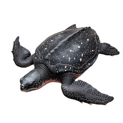 Fototapeta premium Turtle Swimming in Clear Blue Water