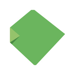 Simple colorful origami paper icon vector illustration, colorful origami paper folding vector icon illustration in flat style