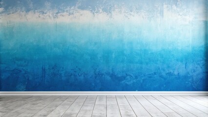 Abstract blue paint gradient background for a unique and modern wall design, abstract art, edgy style, trendy interior, statement wallpaper, bold colors