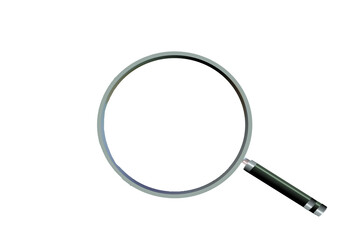 zoom len search seek investigate magnify glass  zoom len isolated  for background - 3d rendering