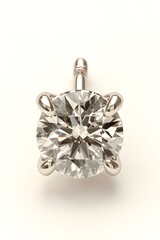 A close-up of a diamond stud earring showcasing its brilliance and elegant design.