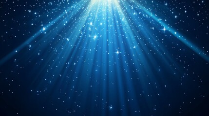 Stunning Blue Starry Background Design