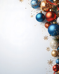 Christmas and new year with Elegant Ornaments Style  Perfect for Tags, Posters, and Banners with Space for Text
