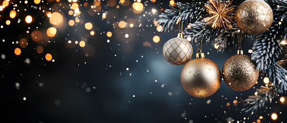 Christmas and new year with Elegant Ornaments Style  Perfect for Tags, Posters, and Banners with Space for Text