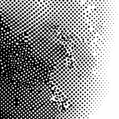 Abstract Black and White Halftone Dot Pattern Background Design