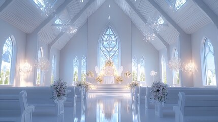  White Wedding Chapel in Las Vegas, USA