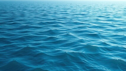 Obraz premium Tranquil seascape with rippling water transitioning from deep blue to turquoise, gradient, nature, seascape, ocean, deep blue