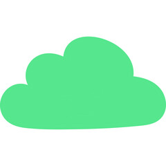 Cloud single vector line icon