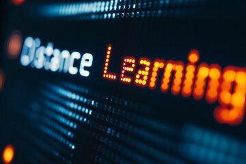 Obraz premium Distance Learning Display - Futuristic Education Technology