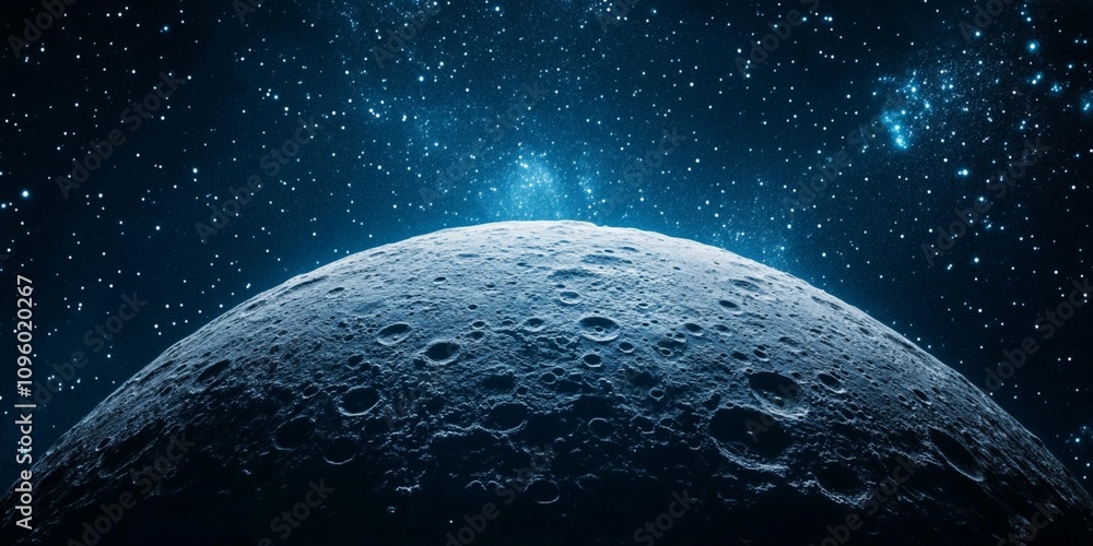 Canvas Prints close up moon in space