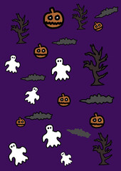 pattern image with dark and ghost theme for background