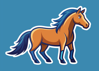 Obraz premium A proud horse standing tall, embodying beauty and elegance.