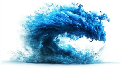 Fototapeta premium Scientific illustration of a tornado isolated in white background