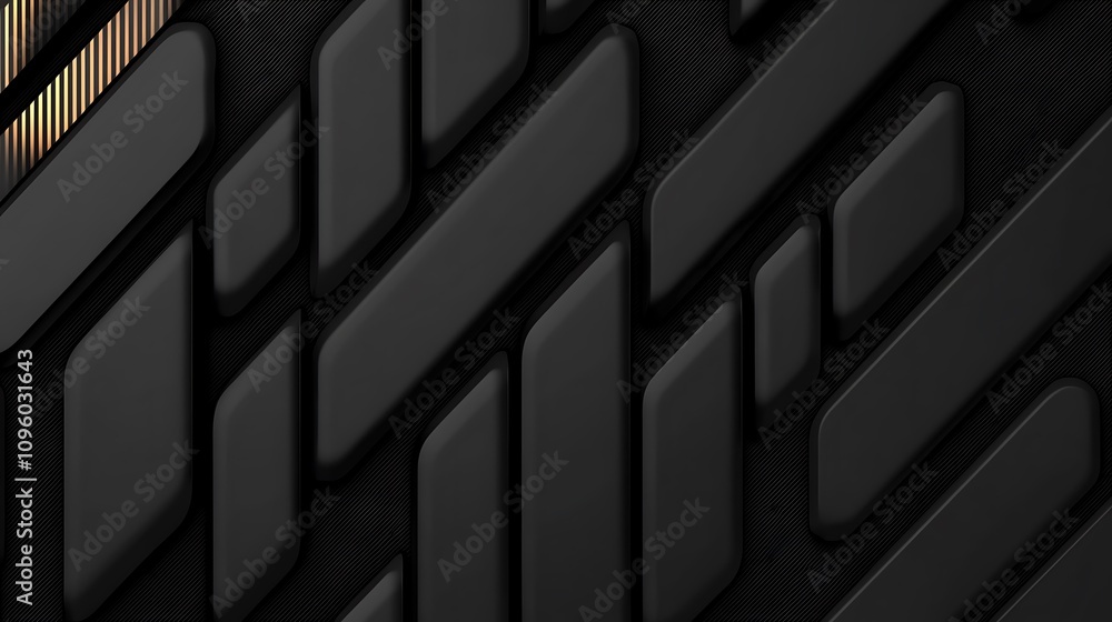 Poster abstract black and gold geometric background with dynamic shapes and textures ideal for modern desig