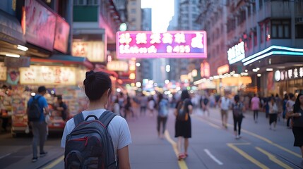 people walking in the city