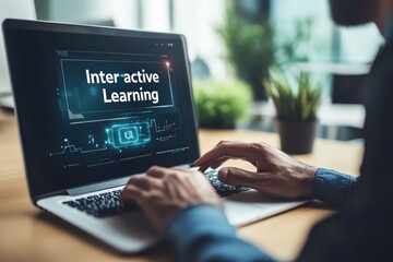 Interactive Learning on Laptop - Digital Education