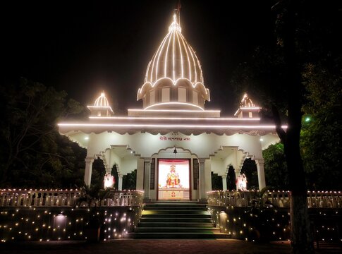 The historic Ganesh Temple, popularly known as Sri Sri Ganesh Akhara, situated in the heart of the Gauripur town. 