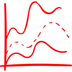 Stats single vector line icon