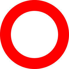 Circle single vector line icon