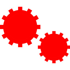 Gear single vector line icon