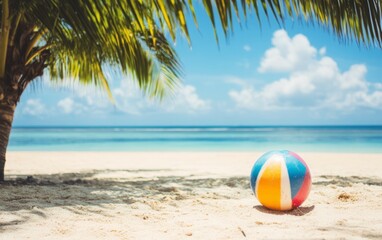 Obraz premium Summer on the beach, sunbathing