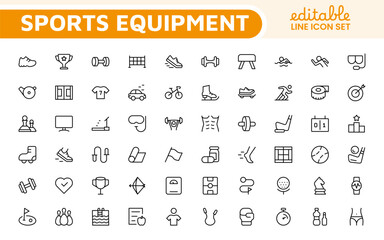 Sports Icon Set. A dynamic collection of vibrant icons representing various sports and activities, perfect for enhancing apps, websites, and marketing materials.