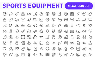 Sports Icon Set. A dynamic collection of vibrant icons representing various sports and activities, perfect for enhancing apps, websites, and marketing materials.