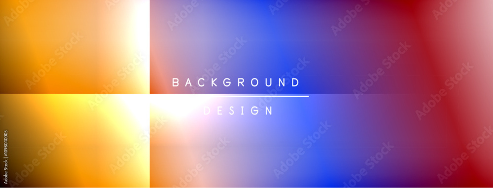 Poster Dynamic shadow lines with gradient colors geometric background