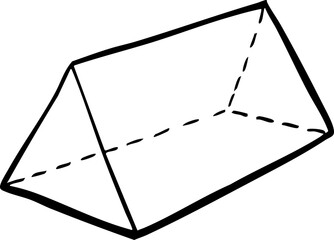 hand drawn cartoon geometric form illustration.