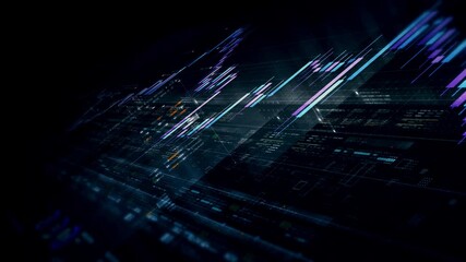 Dynamic data visuals for business info graphics, animated charts, and data-driven insights for a business meeting mock-up. Explore the world of trading, stock exchanges, and crypto
