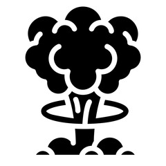 nuclear bomb Solid icon