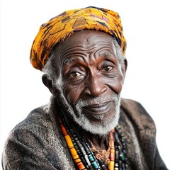 Elderly Senegalese Griot Portrait