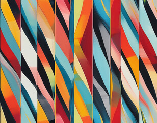 Obraz premium Bright background, abstract geometric art. AI