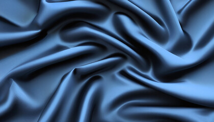 Obraz premium Elegant soft blue satin fabric.Generative AI