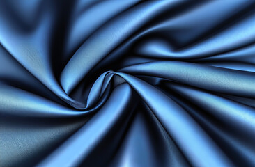Fototapeta premium Elegant soft blue satin fabric.Generative AI