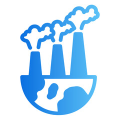air pollution Gradient icon
