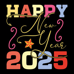 Happy New Year 2025 SVG Design Happy New Year SVG Design
