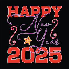Happy New Year 2025 SVG Design Happy New Year SVG Design
