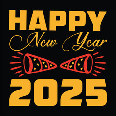 Happy New Year 2025 SVG Design Happy New Year SVG Design
